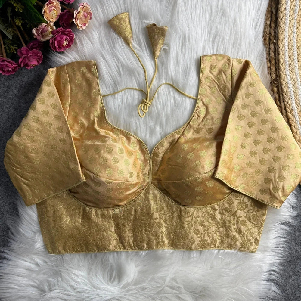 Silk Zari Work Blouse - Roop Darshan