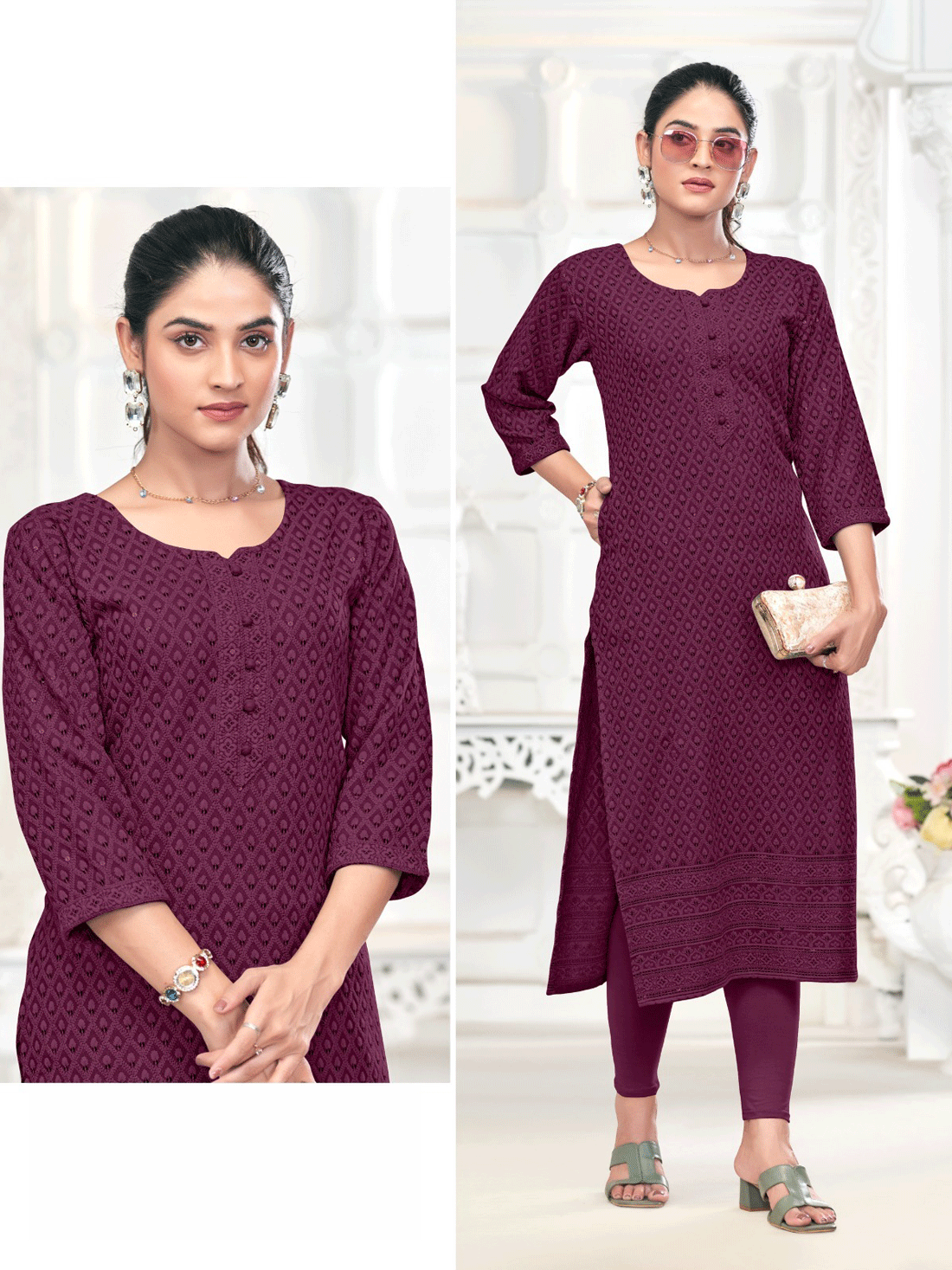 Nishka Resham Work Kurti