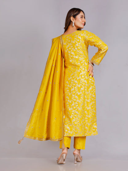 Disha Silk Straight Suit