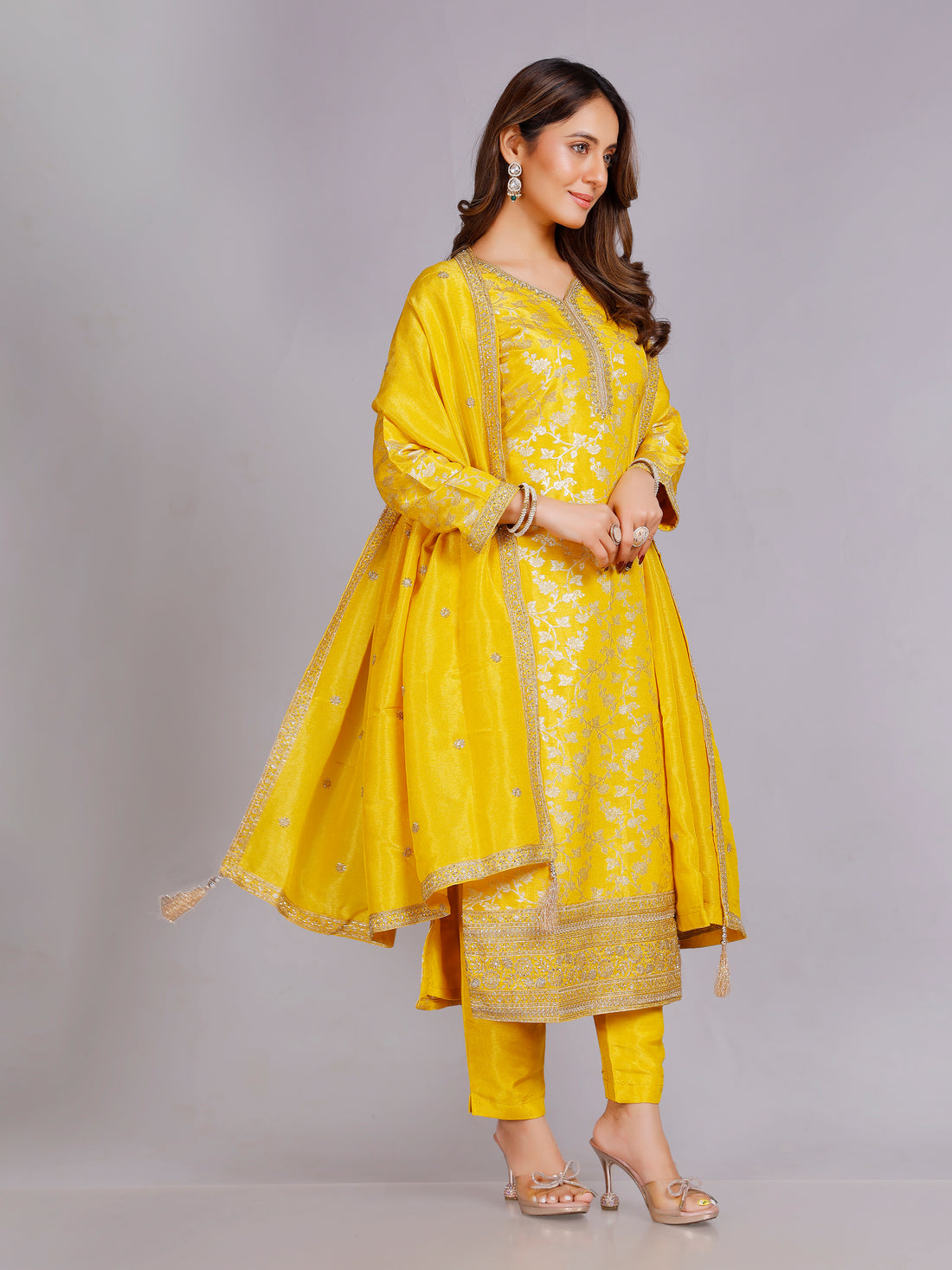 Disha Silk Straight Suit