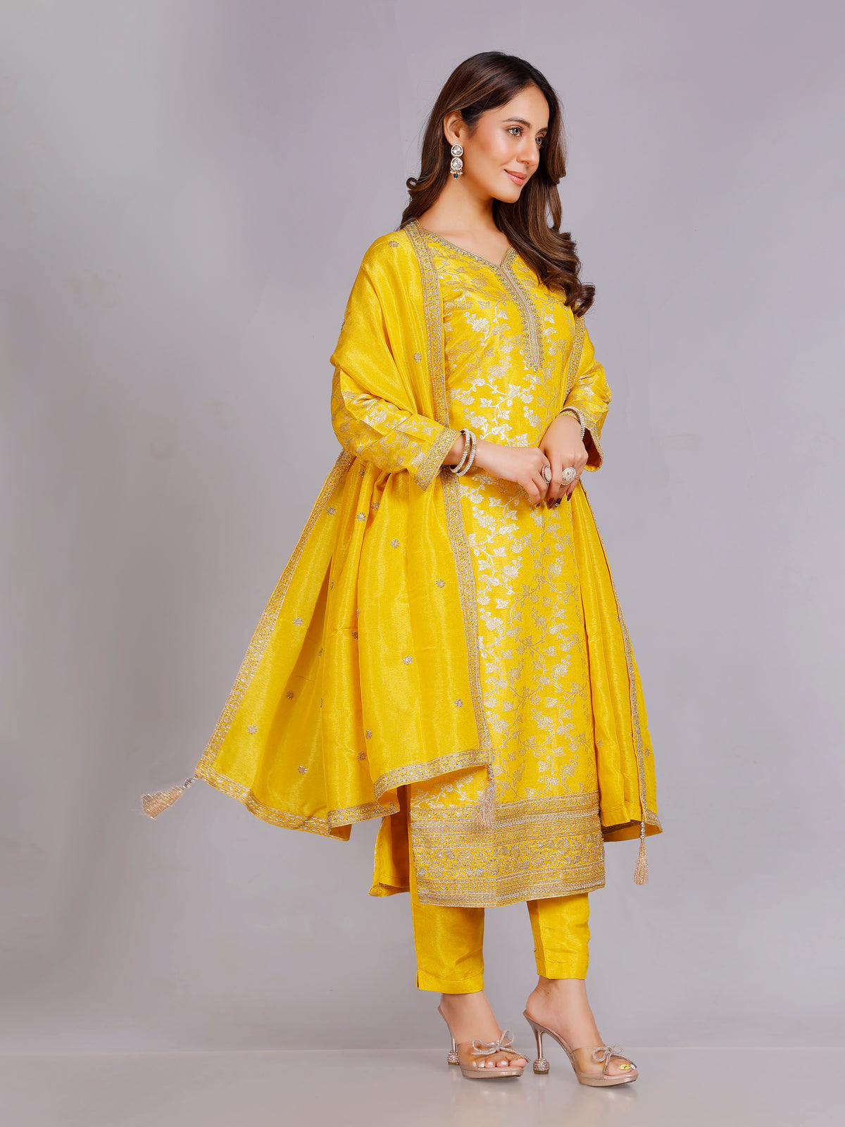Disha Silk Straight Suit