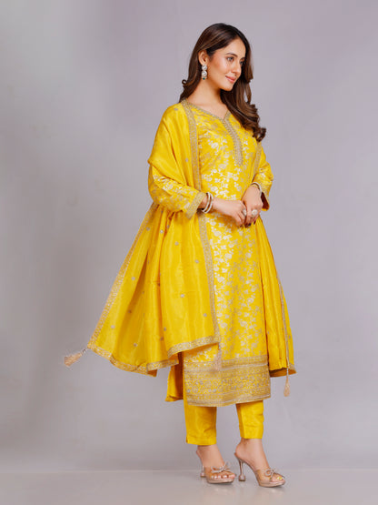 Disha Silk Straight Suit
