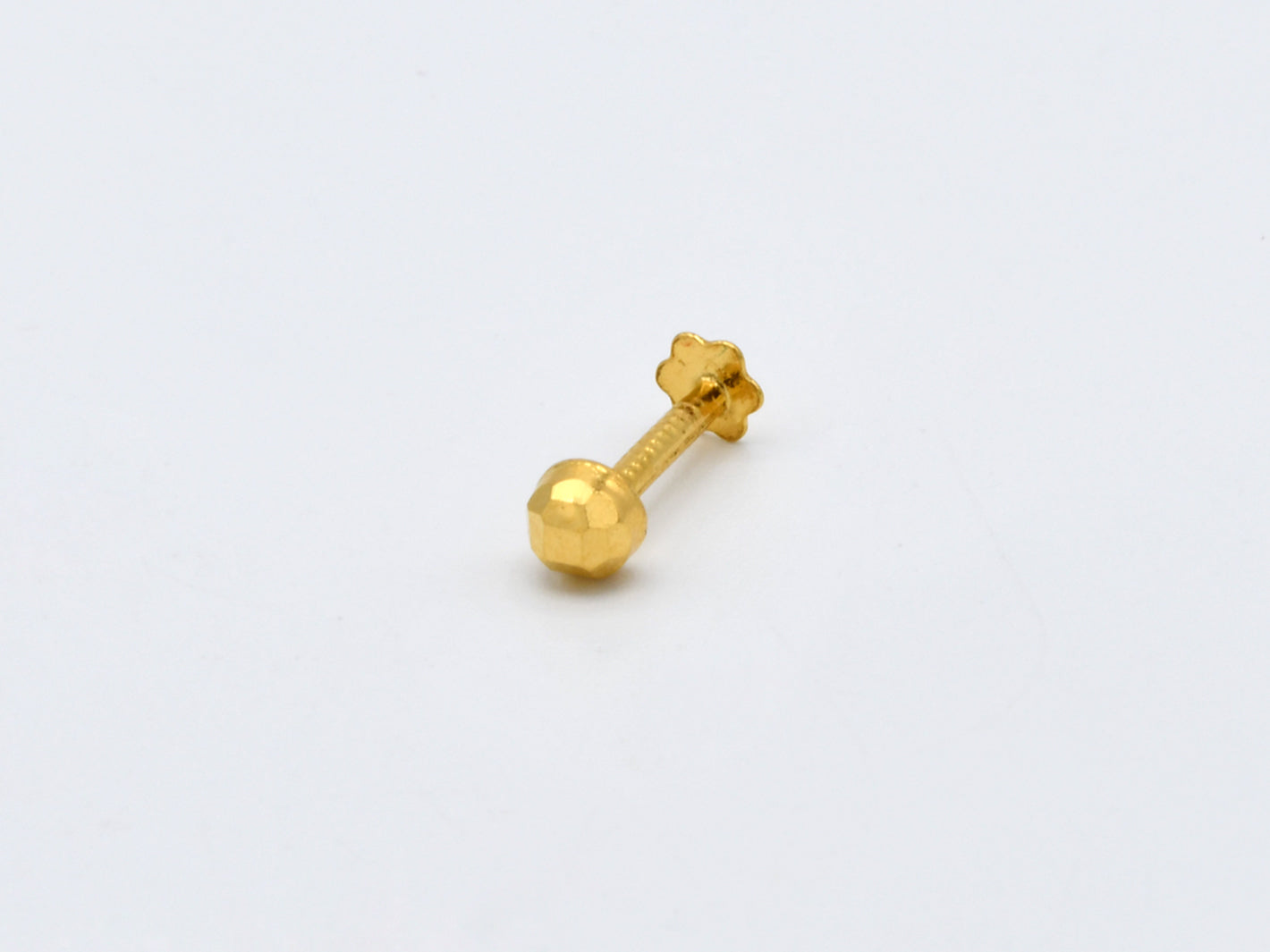 22ct Gold Nose Pin - 3.5 mm - Roop Darshan