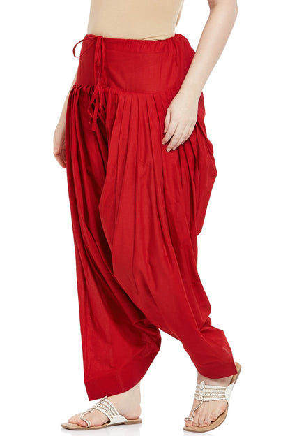 Plain Cotton Patiala Salwar Pants - Roop Darshan