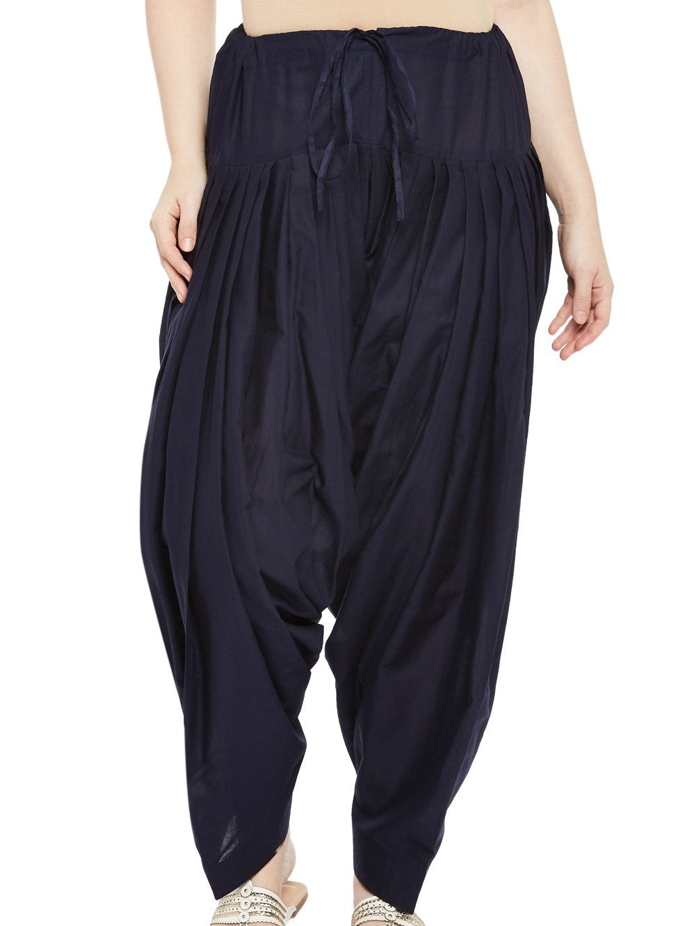 Plain Cotton Patiala Salwar Pants - Roop Darshan