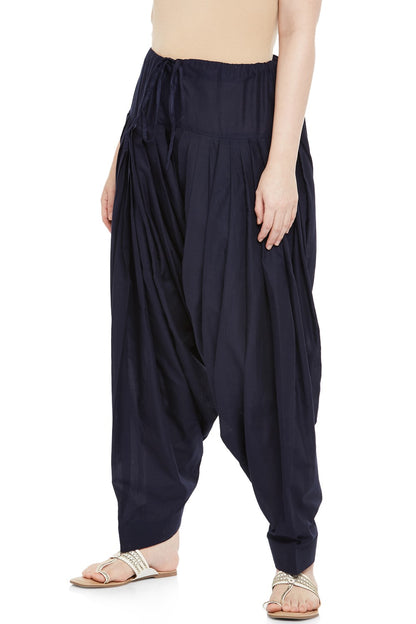 Plain Cotton Patiala Salwar Pants - Roop Darshan