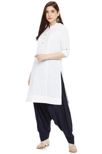 Plain Cotton Patiala Salwar Pants - Roop Darshan