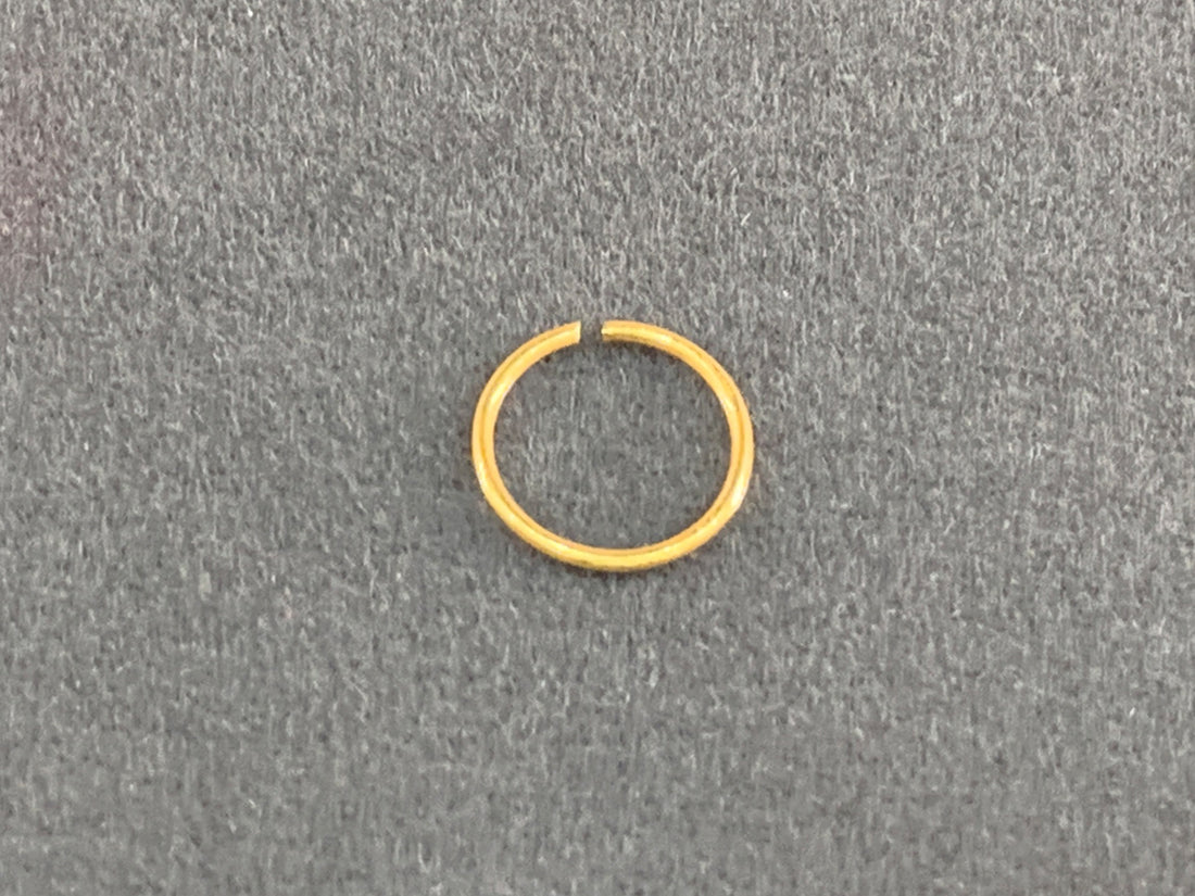 22ct Gold Plain Nose Ring - Roop Darshan