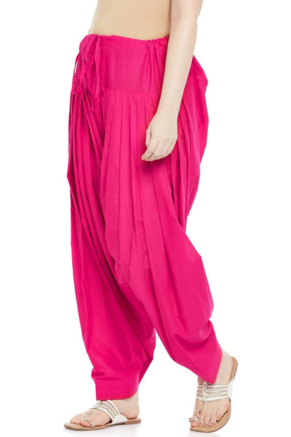Plain Cotton Patiala Salwar Pants - Roop Darshan
