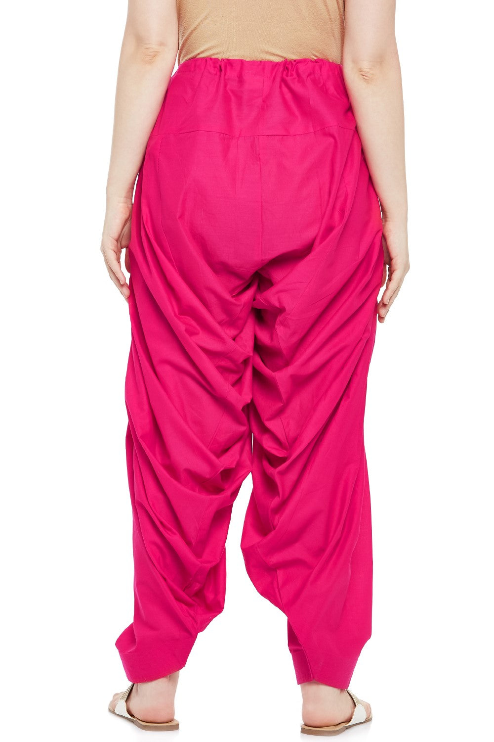 Plain Cotton Patiala Salwar Pants - Roop Darshan