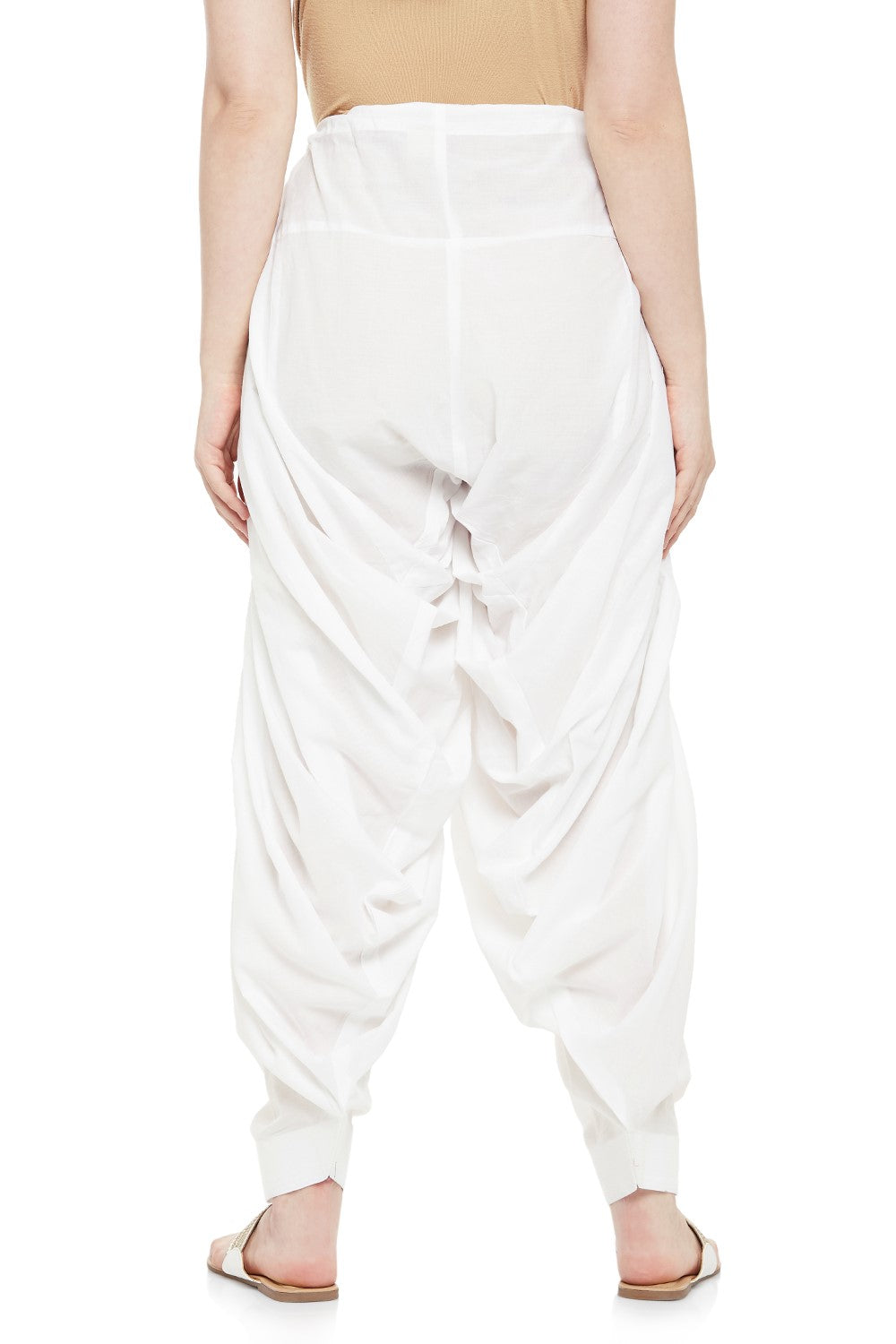 Plain Cotton Patiala Salwar Pants - Roop Darshan
