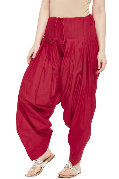 Plain Cotton Patiala Salwar Pants - Roop Darshan
