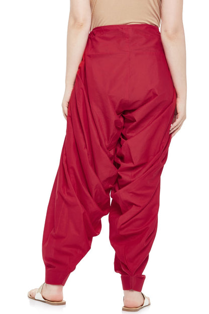 Plain Cotton Patiala Salwar Pants - Roop Darshan