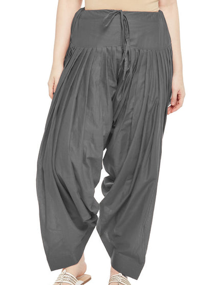 Plain Cotton Patiala Salwar Pants - Roop Darshan
