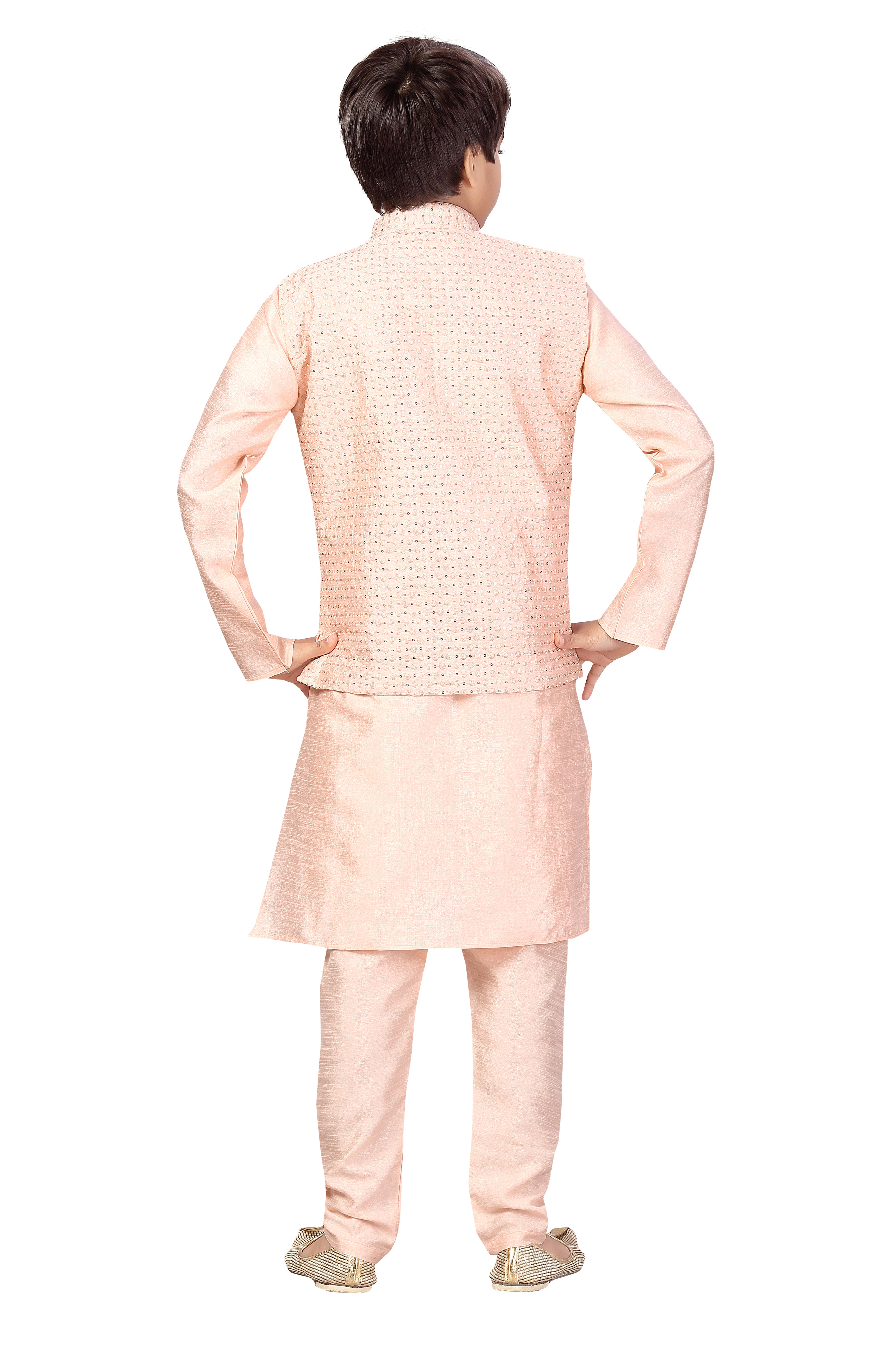 Boys Kurta Payjama With Jacket - Roop Darshan