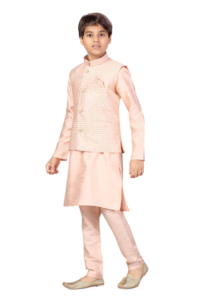 Boys Kurta Payjama With Jacket - Roop Darshan