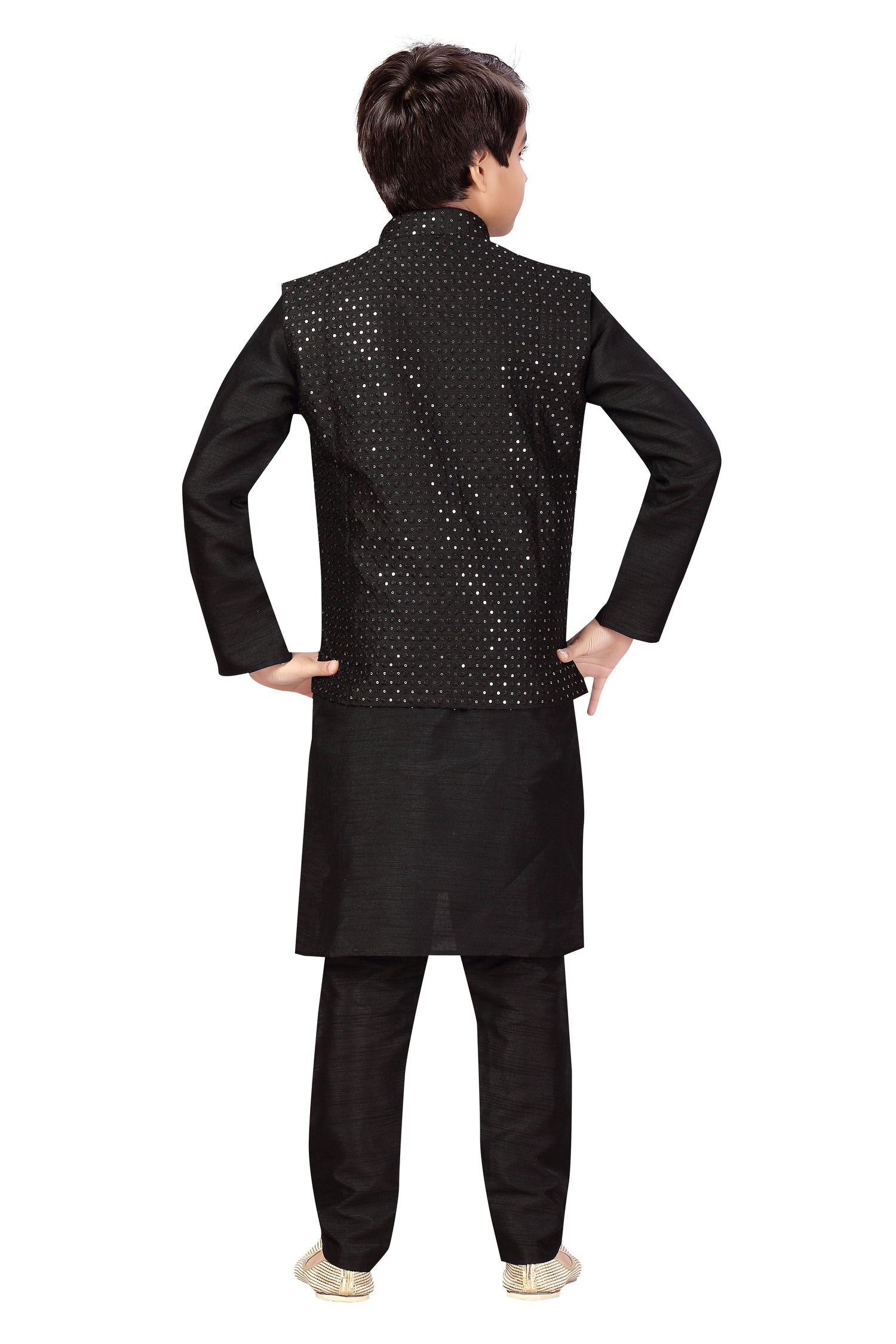 Boys Kurta Payjama With Jacket - Roop Darshan