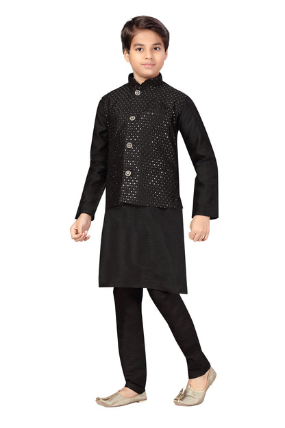 Boys Kurta Payjama With Jacket - Roop Darshan