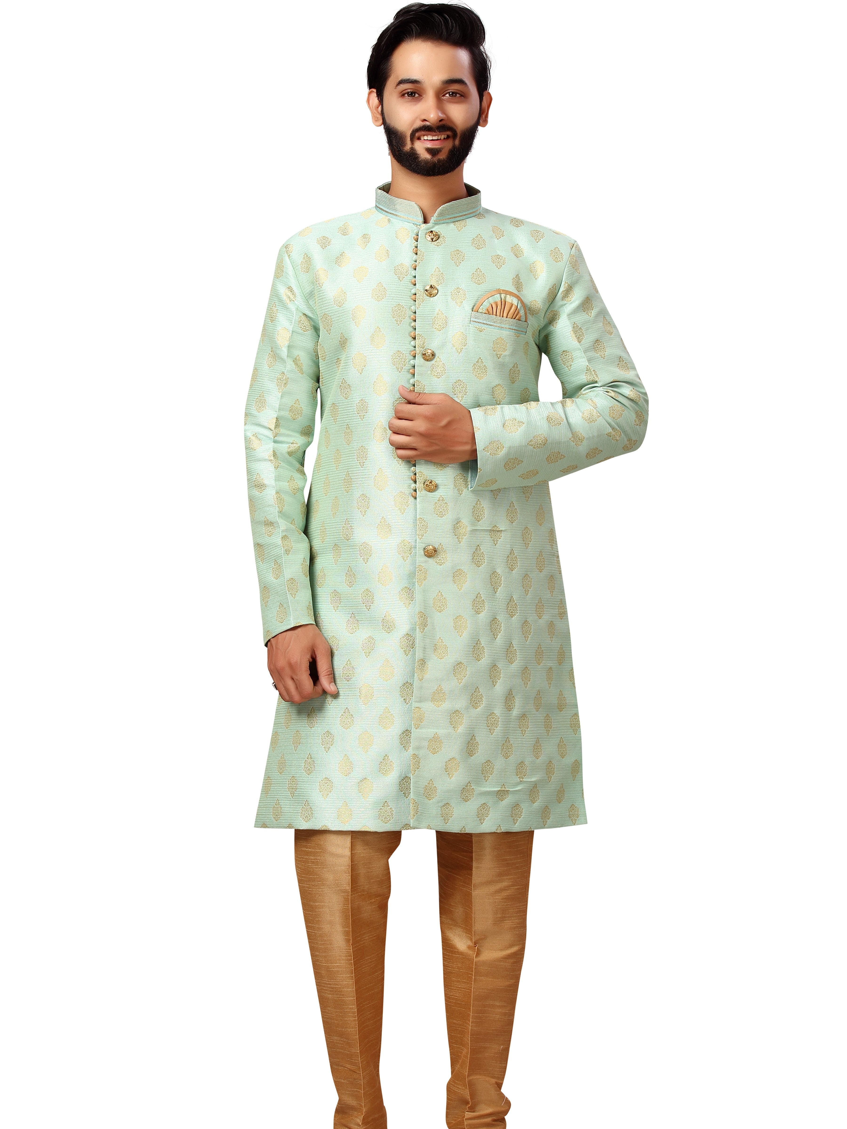 Mens Brocade Kurta Payjama - Roop Darshan