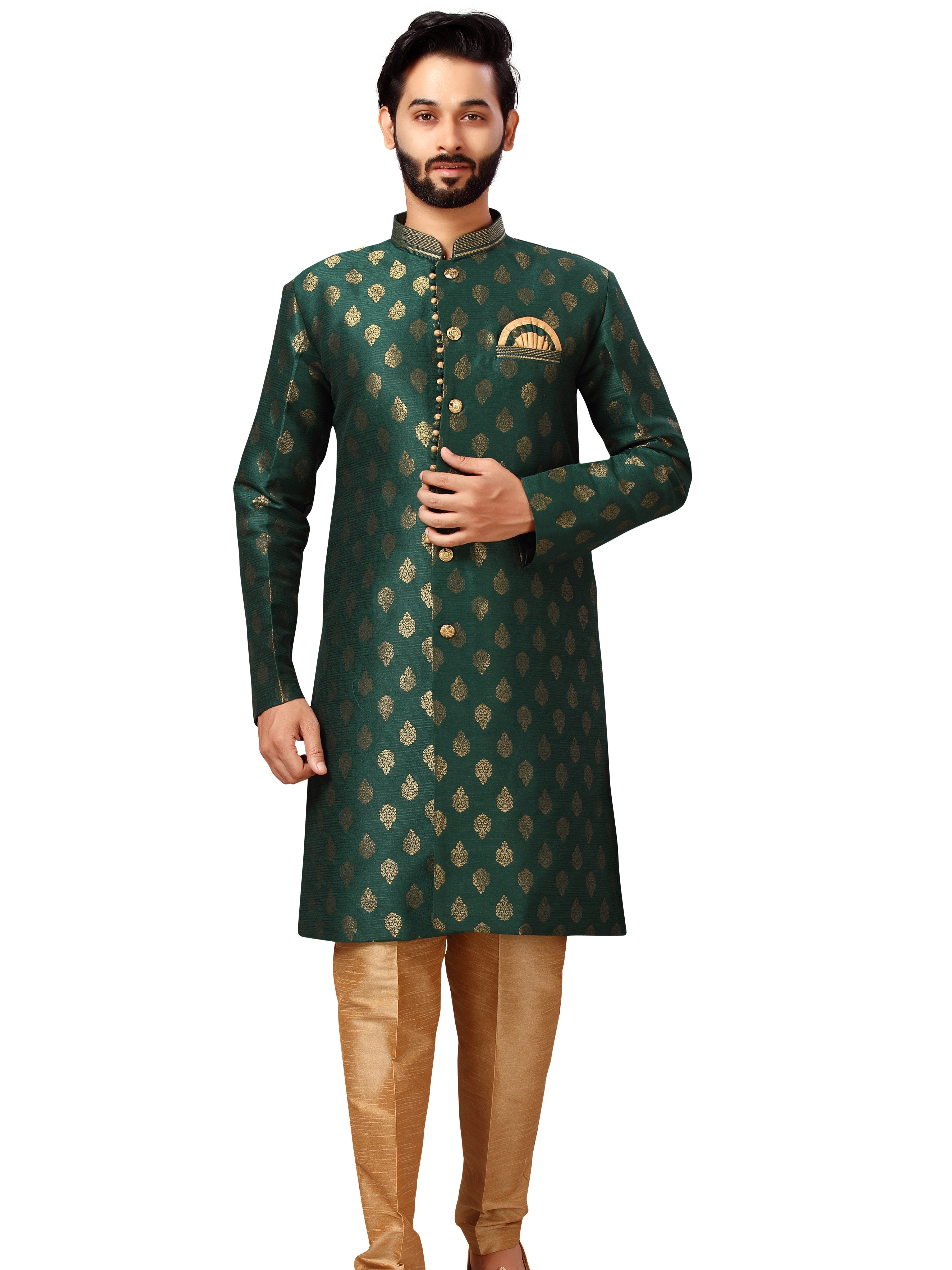 Mens Brocade Kurta Payjama - Roop Darshan