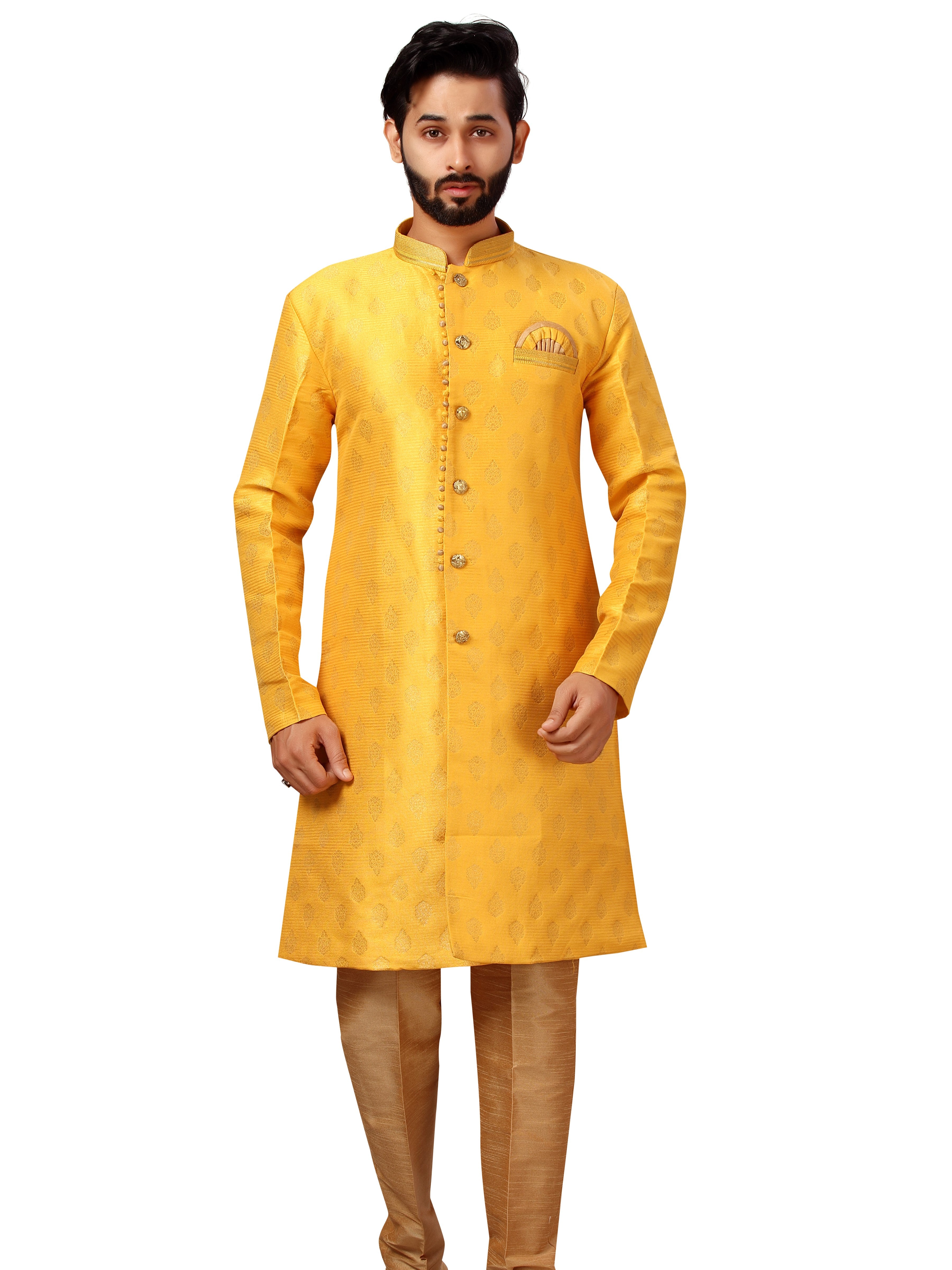 Mens Brocade Kurta Payjama - Roop Darshan