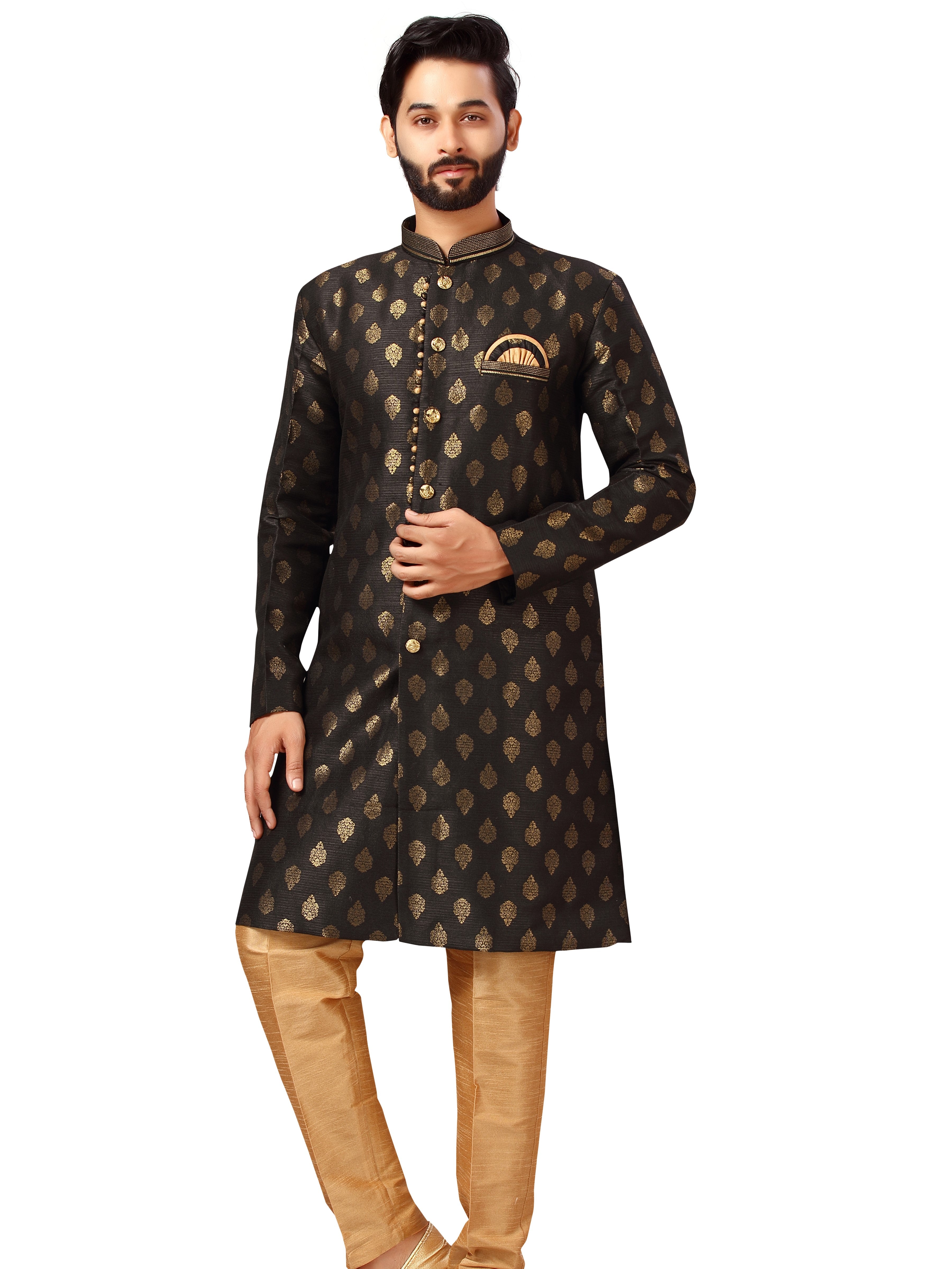 Mens Brocade Kurta Payjama - Roop Darshan