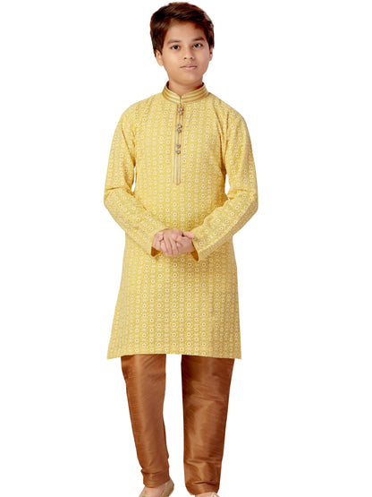 Boys Embroidered Kurta Payjama - Roop Darshan