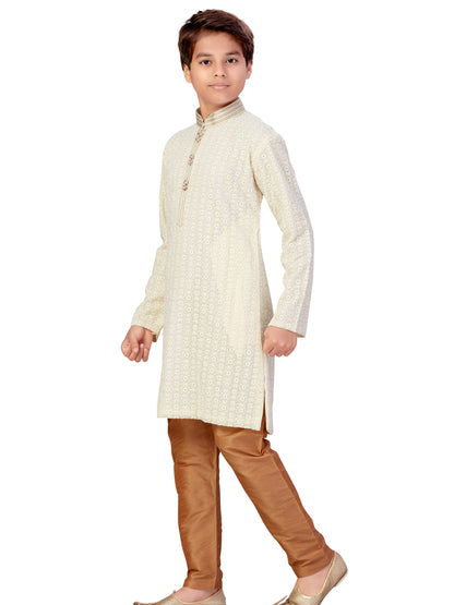 Boys Embroidered Kurta Payjama - Roop Darshan