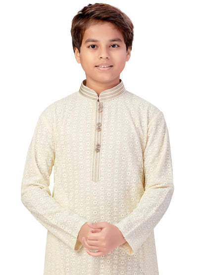 Boys Embroidered Kurta Payjama - Roop Darshan