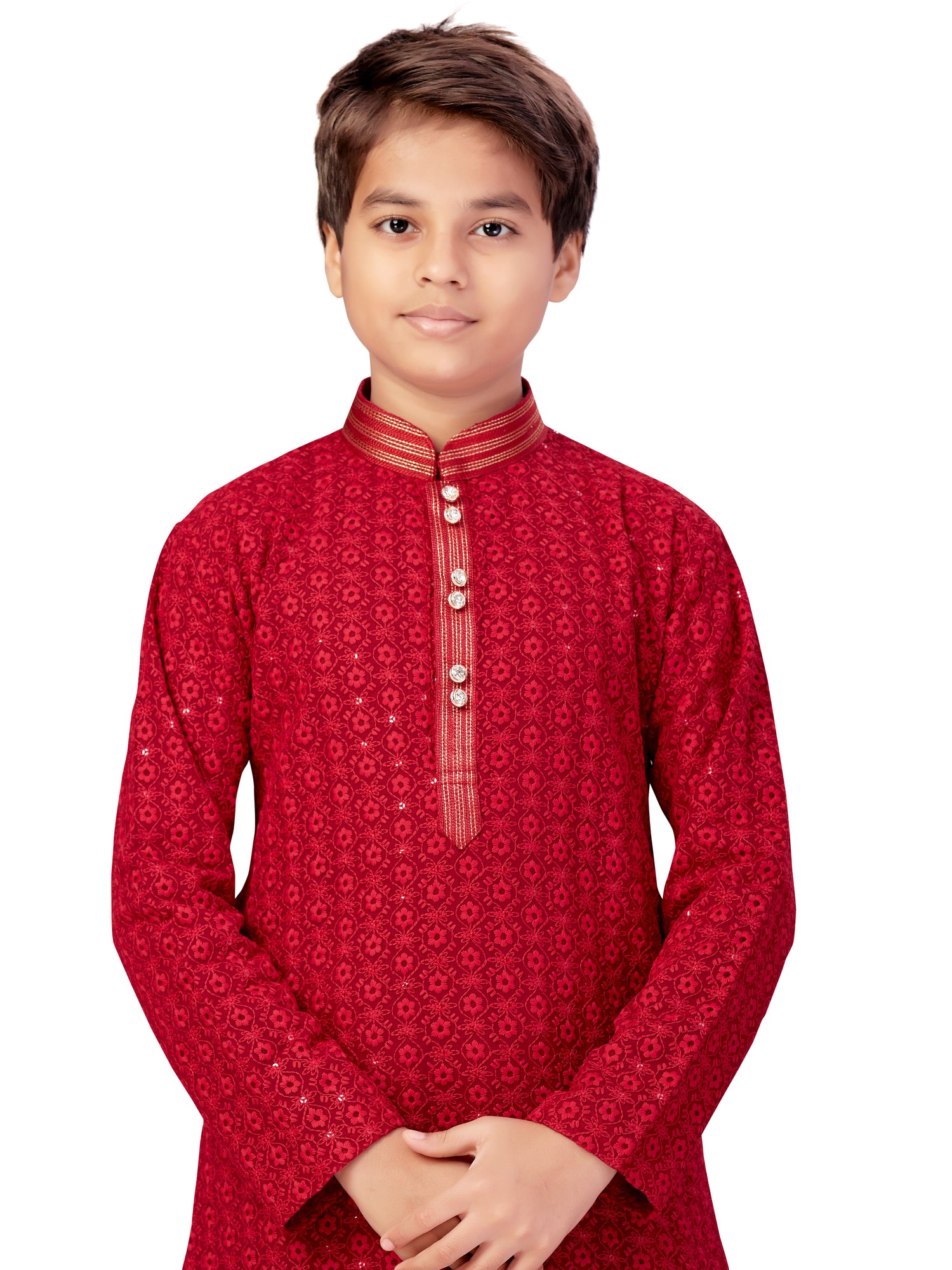 Boys Embroidered Kurta Payjama - Roop Darshan