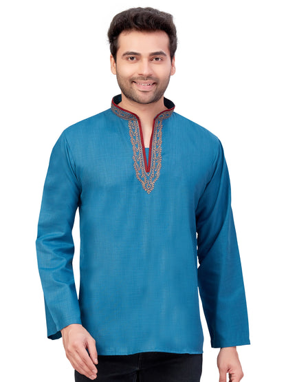 Mens Embroidered Kurti - Roop Darshan
