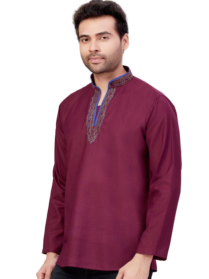 Mens Embroidered Kurti - Roop Darshan