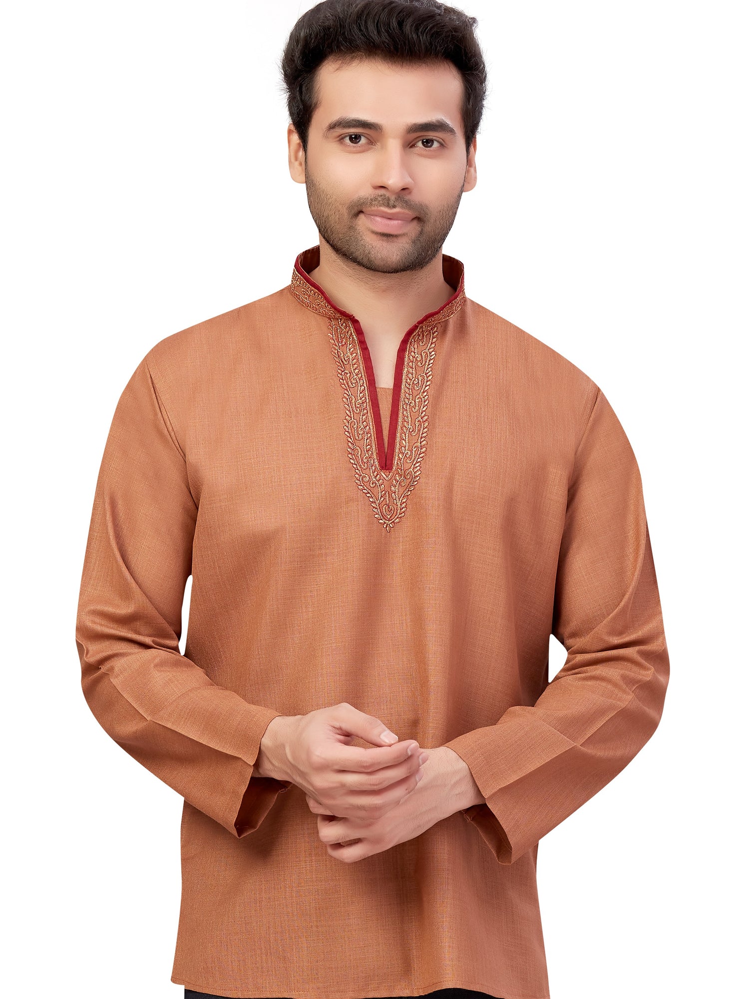 Mens Embroidered Kurti - Roop Darshan