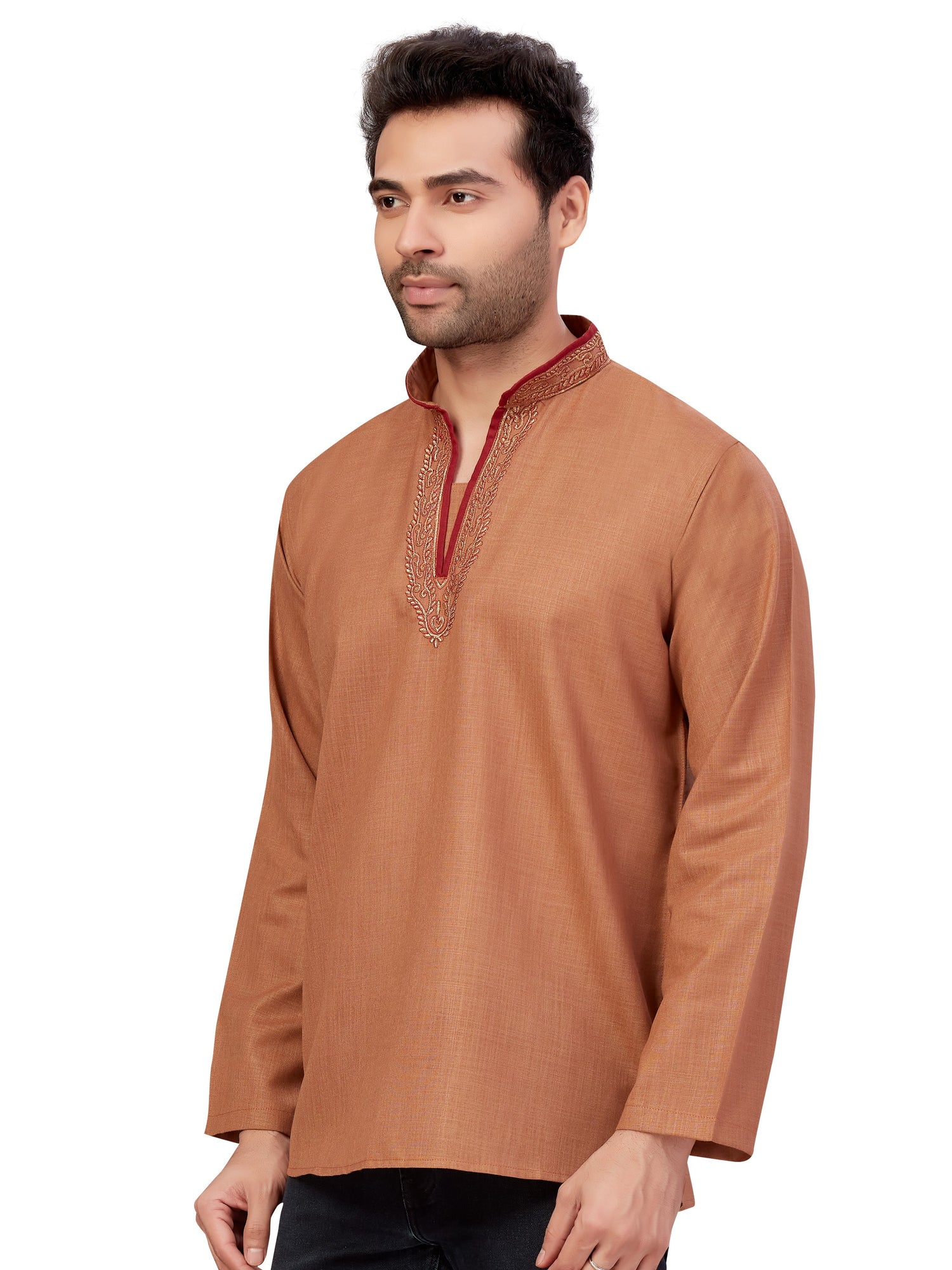 Mens Embroidered Kurti - Roop Darshan