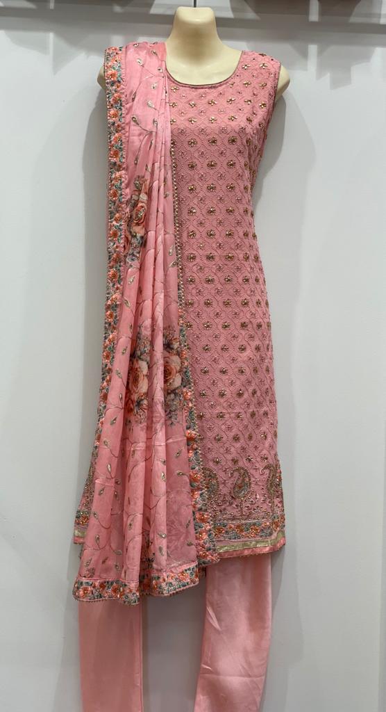 Aneri Georgette Straight churidar - Roop Darshan